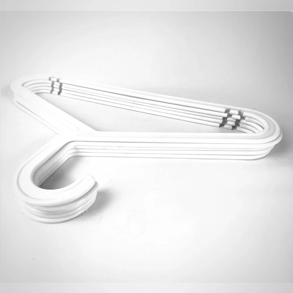 IKEA Bagis White Slim Plastic Closet Hangers SET - Pack of 4 (Vintage - Rare)